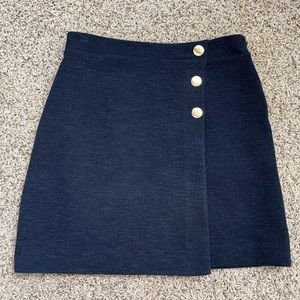 Ann Taylor LOFT Navy Twead Skirt